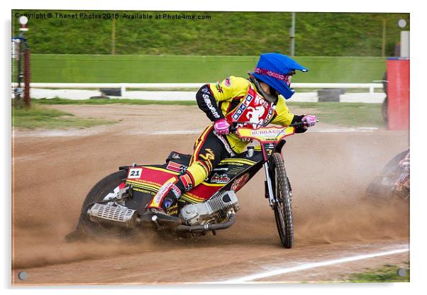Speedway     Acrylic by Thanet Photos