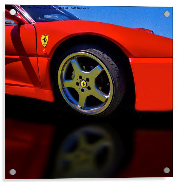  Ferrari Acrylic by Thanet Photos
