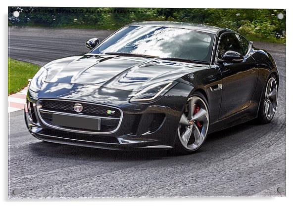  Jaguar F TYPE R AWD COUPE Acrylic by Thanet Photos