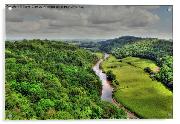 View from Symonds Yat Rock Acrylic by Steve H Clark