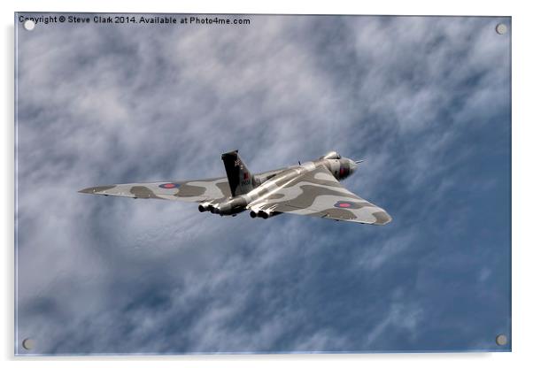 Vulcan Bomber XH558 Acrylic by Steve H Clark