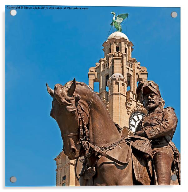  Edward VII - Pier Head Liverpool Acrylic by Steve H Clark