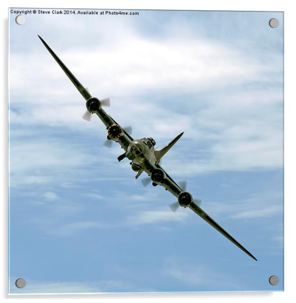  B-17 Flying Fortress Sally B Acrylic by Steve H Clark