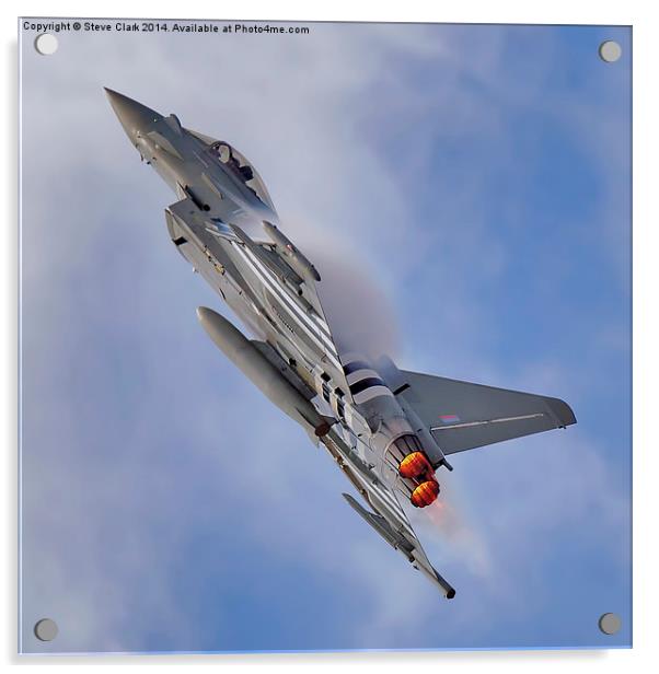  Eurofighter Typhoon (D-Day Stripes) Acrylic by Steve H Clark