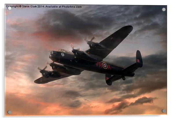  Canada's Lancaster Acrylic by Steve H Clark