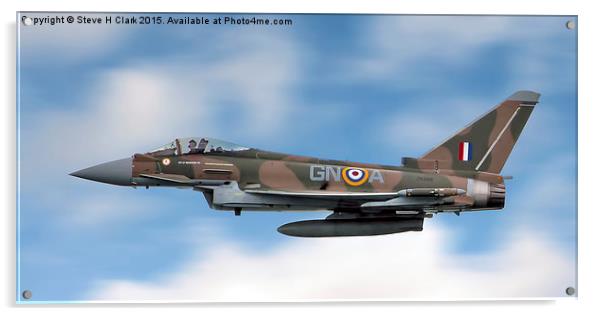  Battle Of Britain Typhoon Acrylic by Steve H Clark