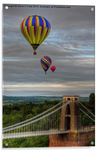  01 Bristol Balloon Fiesta Acrylic by Steve H Clark