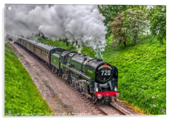 70013 BR Standard Class 7 Oliver Cromwell Acrylic by Steve H Clark