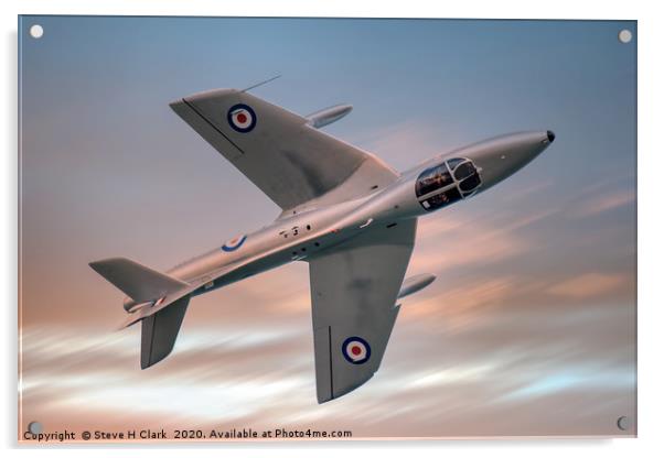 Hawker Hunter Acrylic by Steve H Clark