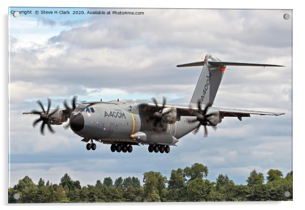 Airbus A400M Acrylic by Steve H Clark