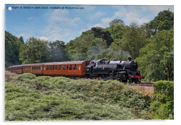 BR Standard 4 Tank No. 80136 Acrylic by Steve H Clark