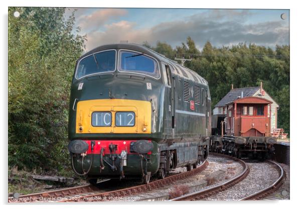 D832 Onslaught at Lydney Junction Acrylic by Steve H Clark