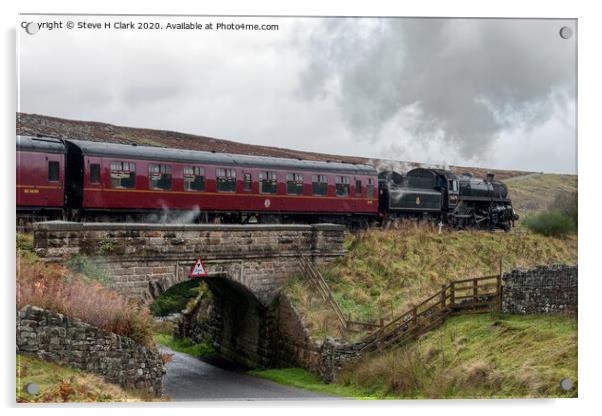 North Yorkshire Moors Railway Acrylic by Steve H Clark