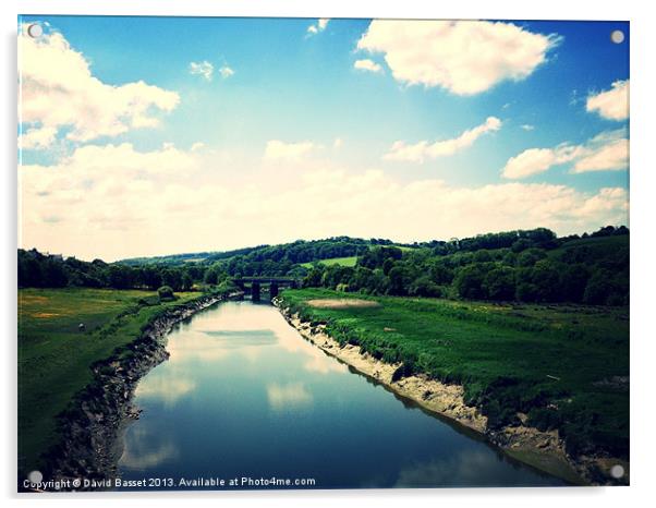 River Taw North Devon Acrylic by David Basset