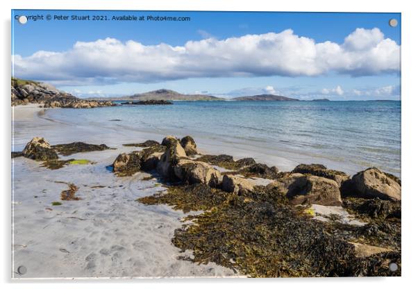 Kilbride Beach South Uist Outer Hebrides Acrylic by Peter Stuart