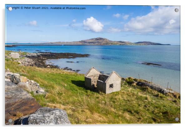 Eriskay is an island in the Outer Hebrides and is located betwee Acrylic by Peter Stuart