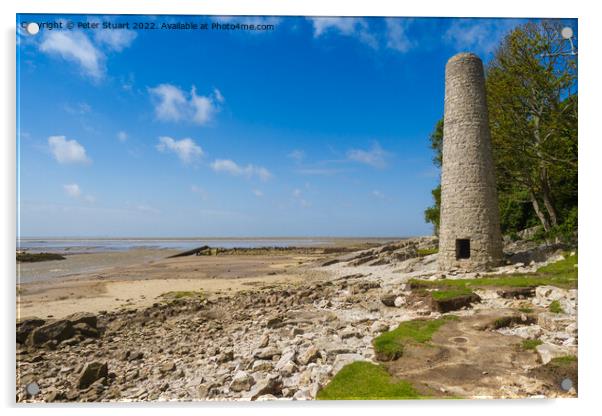 Jenny Browns point at Morecambe Bay in Silverdale, Lancashire Acrylic by Peter Stuart