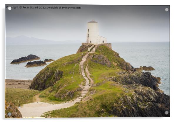 Twr Mawr lighthouse on Llanddwyn Island, Anglesey, Wales Acrylic by Peter Stuart