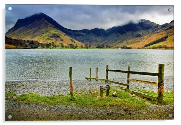  Fleetwith Pike on Buttermere Acrylic by Peter Stuart