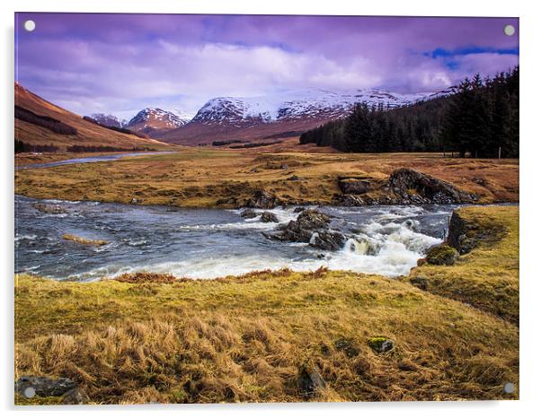  Glen Lyon, Perthshire, Scotland Acrylic by Peter Stuart