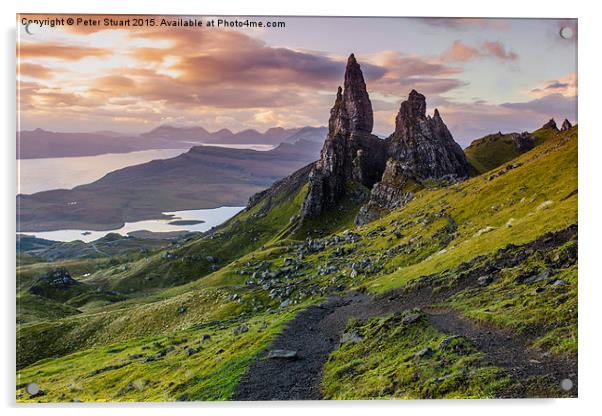  The Old Man of Storr Acrylic by Peter Stuart