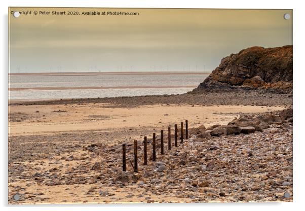 Haverigg Beach, South Cumbria Acrylic by Peter Stuart