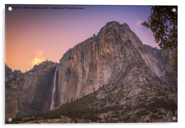 Yosemite Falls Acrylic by Peter Stuart