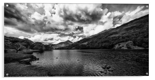 Llyn Gwynant under dramatic skies Acrylic by Dan Hopkins