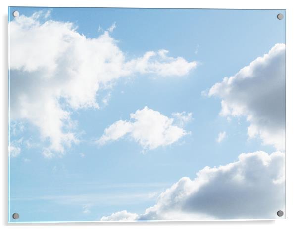 Cloudy Sky Acrylic by Samantha Daniels