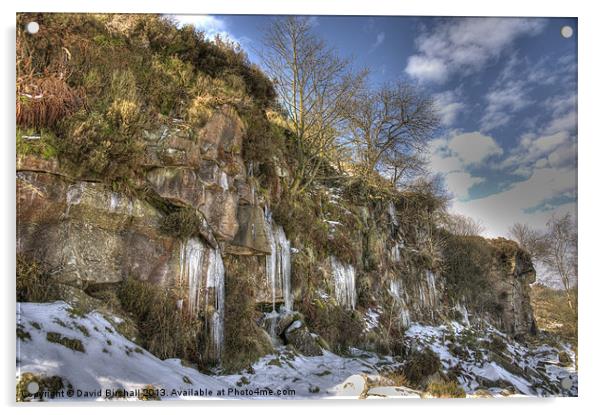 Goyt Valley Freeze Acrylic by David Birchall