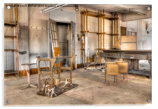 Abandoned Sewing Factory Acrylic by David Birchall