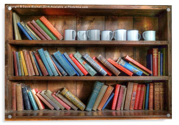  Tyneham School Bookcase Acrylic by David Birchall