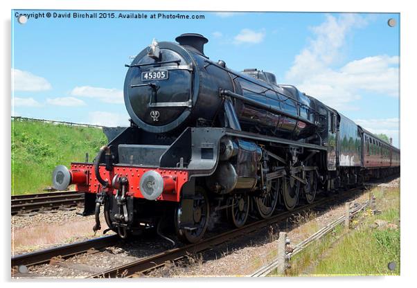  Steam Locomotive 45305 at Quorn Acrylic by David Birchall