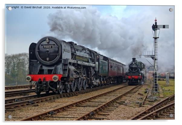 Steam locomotive 70013 Oliver Cromwell Acrylic by David Birchall