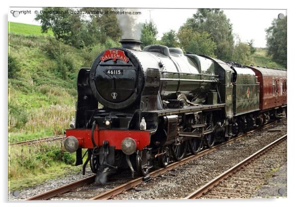 Steam locomotive 46115 Scots Guardsman Acrylic by David Birchall