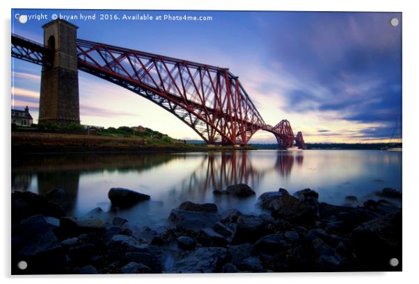 The Rail Bridge Acrylic by bryan hynd