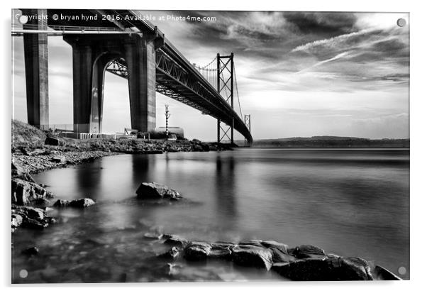 Forth Road Bridge Acrylic by bryan hynd