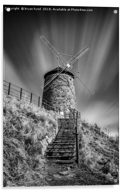 Windmill at St Monans Acrylic by bryan hynd