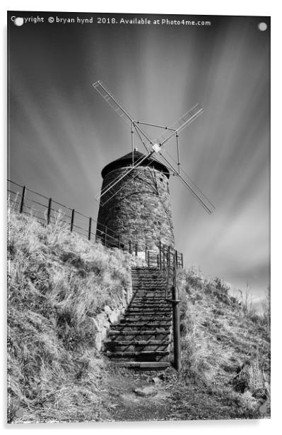 St Monans Windmill Acrylic by bryan hynd