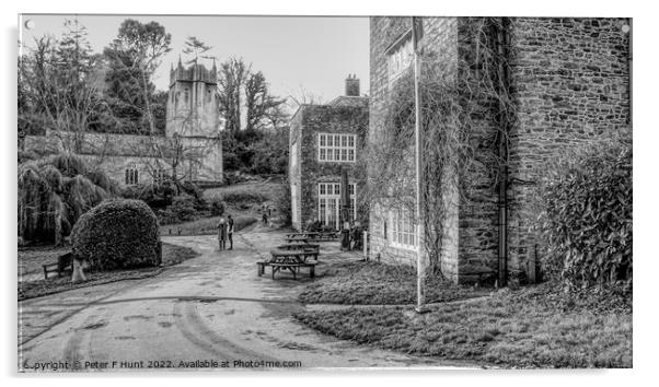 Cockington Court And Church Cockington Torquay  Acrylic by Peter F Hunt