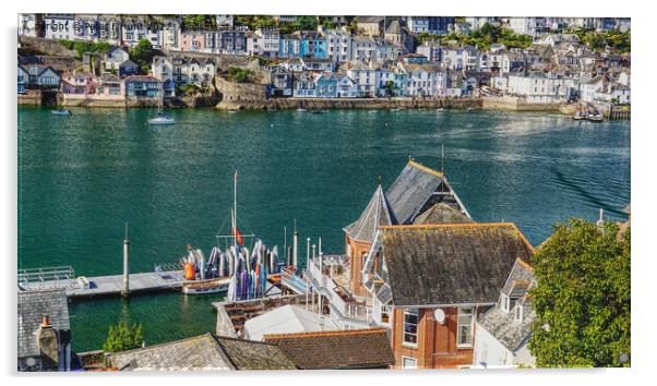 View From The Royal Dart Yacht Club Kingswear Acrylic by Peter F Hunt