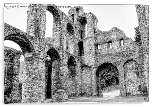 St Botolph's Priory Colchester Acrylic by Peter F Hunt