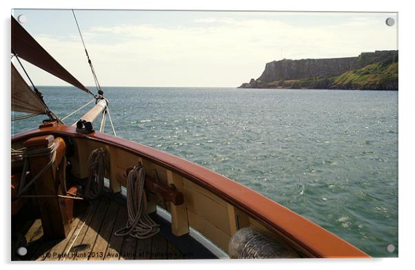 Vigilance Sailing Trawler. Acrylic by Peter F Hunt