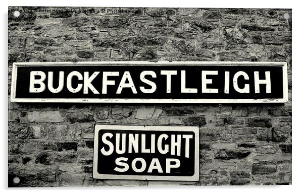 Buckfastleigh Station Sign Acrylic by Peter F Hunt