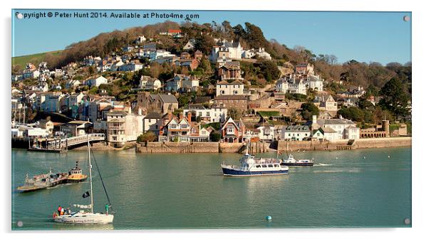 Kingswear From Dartmouth Acrylic by Peter F Hunt