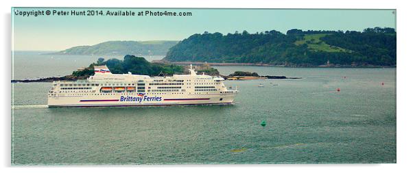 Pont Aven Passing Drakes Island Acrylic by Peter F Hunt