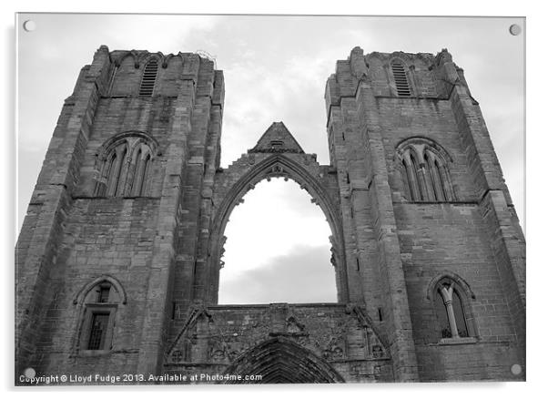 Elgin Cathedral Acrylic by Lloyd Fudge