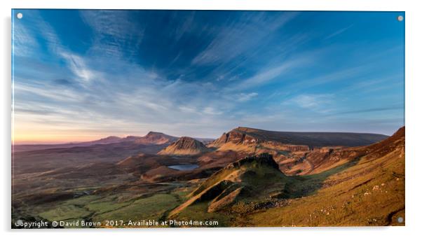 The Quiraing No6 Acrylic by David Brown