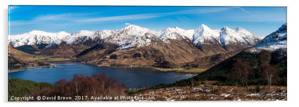 The Five Sisters of Kintail Acrylic by David Brown