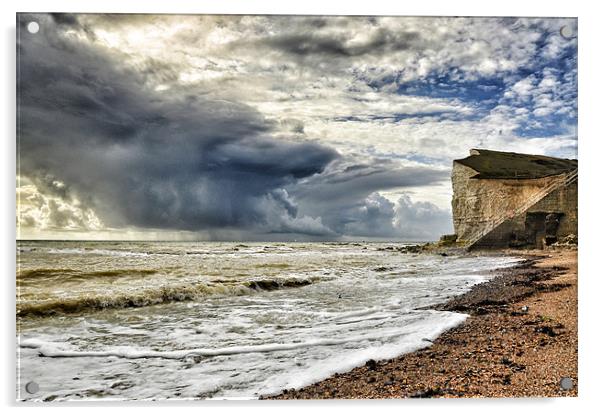 Storm at sea Acrylic by Mike Jennings